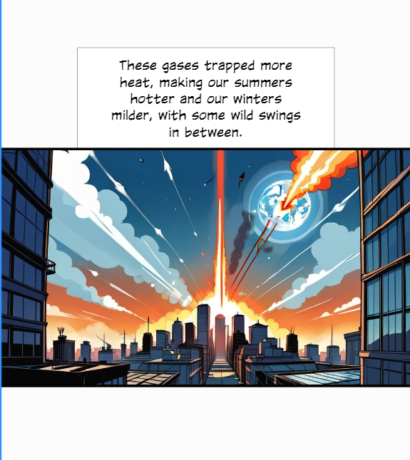 Comic Panel 3: Understanding greenhouse gases